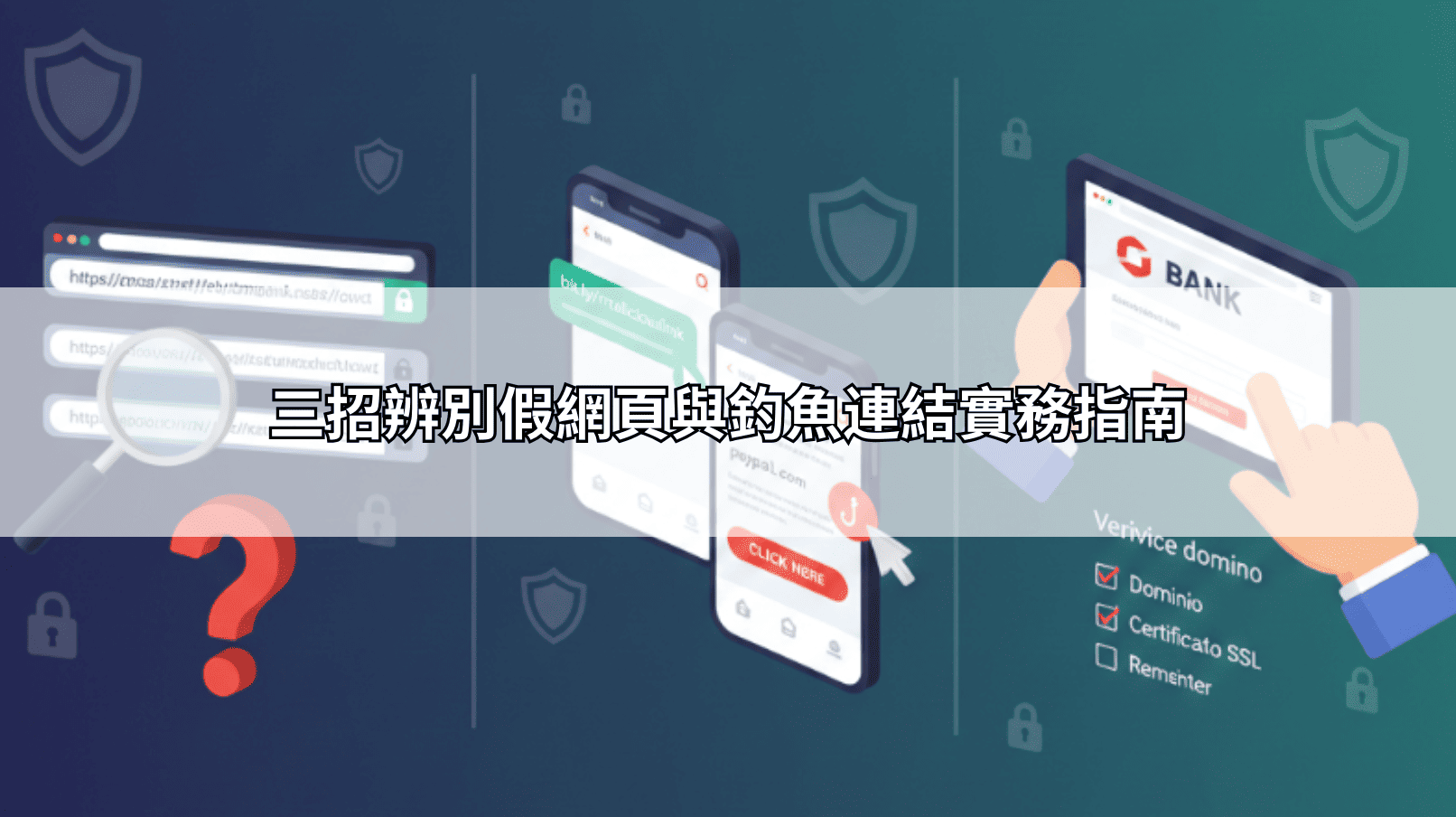 三招辨別假網頁與釣魚連結實務指南